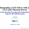 Integrating a SAT Solver with an LCF-style Theorem Prover