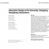 Interaction design in the university: designing disciplinary interactions