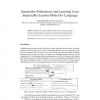 Interaction Preferences and Learning in an Inspectable Learner Model for Language