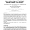 Interactive Visualization Tools to Improve Learning and Teaching in Online Learning Environments