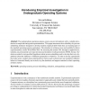 Introducing Empirical Investigation in Undergraduate Operating Systems