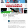 Introduction to Mobile Information Retrieval