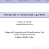 Introduction to Randomized Algorithms