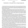 Introduction to the special issue on hypercomputation