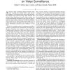 Introduction to the Special Section on Video Surveillance
