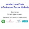 Invariants and state in testing and formal methods