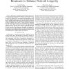 Investigating Multiple Alternating Cooperative Broadcasts to Enhance Network Longevity
