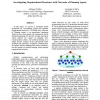 Investigating Organisational Structures with Networks of Planning Agents