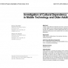Investigation of cultural dependency in mobile technology and older adults