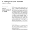 IT employment prospects: beyond the dotcom bubble