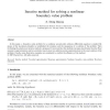 Iterative method for solving a nonlinear boundary value problem
