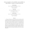 Joint propagation of probability and possibility in risk analysis: Towards a formal framework