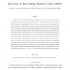 Joint turbo channel estimation and data recovery in fast fading mobile coded OFDM