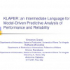 KLAPER: An Intermediate Language for Model-Driven Predictive Analysis of Performance and Reliability