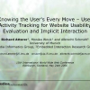 Knowing the user's every move: user activity tracking for website usability evaluation and implicit interaction