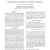 Language model cross adaptation for LVCSR system combination