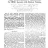 Large system analysis of beamforming for MIMO systems with limited training