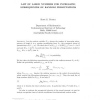 Law of large numbers for increasing subsequences of random permutations