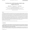 Learning action models from plan examples using weighted MAX-SAT