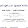 Learning dynamic algorithm portfolios