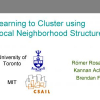 Learning to cluster using local neighborhood structure