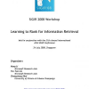 Learning to rank for information retrieval (LR4IR 2008)