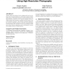 Lecture adaptation for students with visual disabilities using high-resolution photography