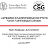 Legal Compliance in Commercial Service Provisioning Across Administrative Domains