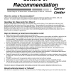 Letters of recommendation