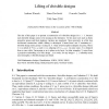 Lifting of divisible designs