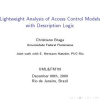 Lightweight analysis of access control models with description logic