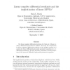 Linear complete differential resultants and the implicitization of linear DPPEs