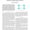 Link Performance Bounds in Homogeneous Optically Switched Ring Networks