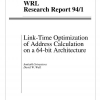 Link-Time Optimization of Address Calculation on a 64-bit Architecture
