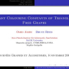 List Colouring Constants of Triangle Free Graphs