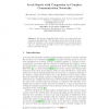 Local Search with Congestion in Complex Communication Networks