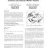 Locally constructed algorithms for distributed computations in ad-hoc networks
