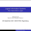 Logical Information Systems: from Taxonomies to Logics