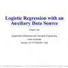 Logistic regression with an auxiliary data source