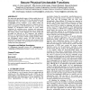 Low-power sub-threshold design of secure physical unclonable functions