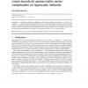 Lower bounds for sparse matrix vector multiplication on hypercubic networks