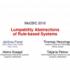 Lumpability Abstractions of Rule-based Systems
