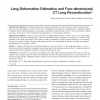 Lung Deformation Estimation and Four-Dimensional CT Lung Reconstruction
