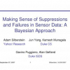 Making Sense of Suppressions and Failures in Sensor Data: A Bayesian Approach