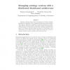 Managing ontology versions with a distributed blackboard architecture