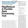 MapReduce: a flexible data processing tool
