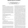 MapReduce optimization using regulated dynamic prioritization