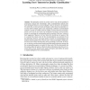 Market-Based Recommender Systems: Learning Users' Interests by Quality Classification