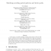 Matchings Avoiding Partial Patterns and Lattice Paths