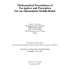 Mathematical Foundations of Navigation and Perception for an Autonomous Mobile Robot